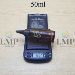 Chai thủy tinh nâu nắp nhọn sọc