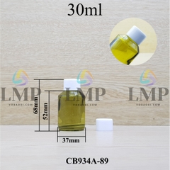 Chai thủy tinh vát nắp vặn trơn 30ml ( ko nút chặn )