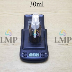 Chai thủy tinh nâu đầu xịt mũi 360 độ