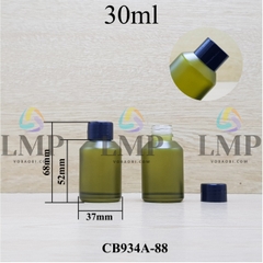 Chai thủy tinh vát nắp vặn trơn 30ml ( ko nút chặn )