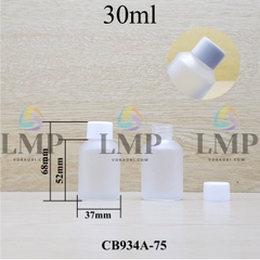 Chai thủy tinh vát nắp vặn trơn 30ml ( ko nút chặn )