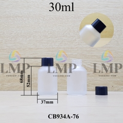 Chai thủy tinh vát nắp vặn trơn 30ml ( ko nút chặn )