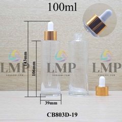 Chai thủy tinh nắp bóp khoen nhôm