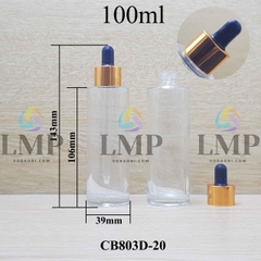 Chai thủy tinh nắp bóp khoen nhôm