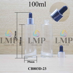 Chai thủy tinh nắp bóp khoen nhôm