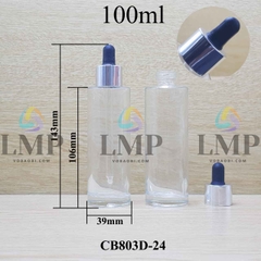 Chai thủy tinh nắp bóp khoen nhôm