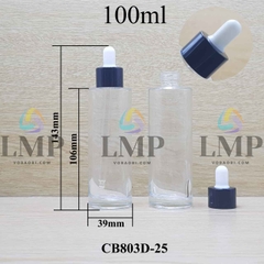 Chai thủy tinh nắp bóp khoen nhôm