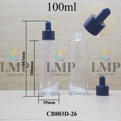 Chai thủy tinh nắp bóp khoen nhôm