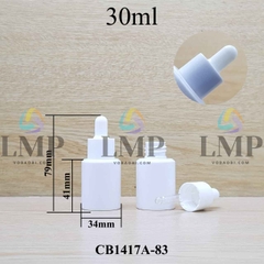 Chai PETG vai ngang nắp bóp khoen nhựa 30ml