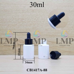 Chai PETG vai ngang nắp bóp khoen nhựa 30ml