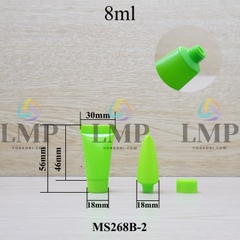 Tuýp nhựa miệng tuýp 6mm nắp vặn 8ml