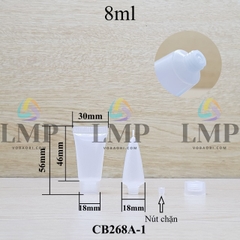 Tuýp nhựa miệng tuýp 5mm nắp vặn 8ml