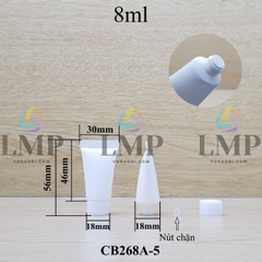 Tuýp nhựa miệng tuýp 5mm nắp vặn 8ml