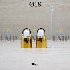 Nắp bóp quai xách Ø18 ( kèm ống thủy tinh )