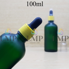 Chai tinh dầu phun mờ nắp bóp khoen nhựa sọc có nắp chụp 100ml