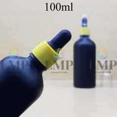 Chai tinh dầu phun mờ nắp bóp khoen nhựa sọc có nắp chụp 100ml