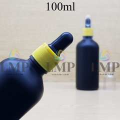 Chai tinh dầu phun mờ nắp bóp khoen nhựa sọc có nắp chụp 100ml