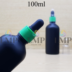 Chai tinh dầu phun mờ nắp bóp khoen nhựa sọc có nắp chụp 100ml
