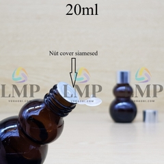 Chai hồ lô nắp xi KO viền 20ml