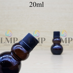 Chai hồ lô nắp nhựa mỏng 20ml