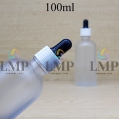 Chai tinh dầu phun mờ nắp bóp khoen nhựa sọc 100ml