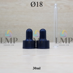 Nắp bóp khoen nhựa sọc Ø18