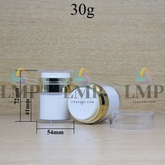 Hũ acrylic nhấn nhấn không 15g 30g 50g