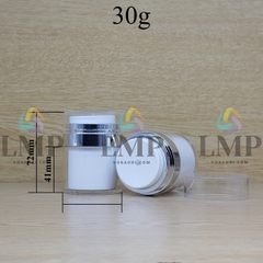 Hũ acrylic nhấn nhấn không 15g 30g 50g