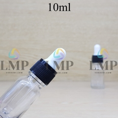 Chai tinh dầu nắp bóp khoen nhựa sọc 10ml