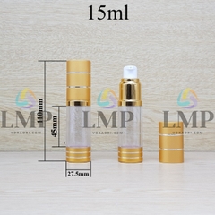 Chai hck thân trong nắp 2 viền