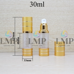 Chai hck thân trong nắp 2 viền