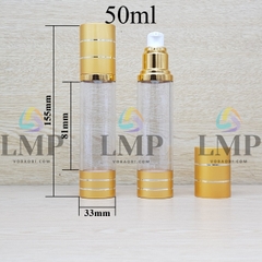 Chai hck thân trong nắp 2 viền