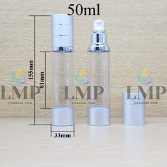 Chai hck thân trong nắp 2 viền