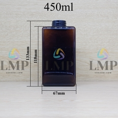 Chai lotion vuông cổ Ø24, Ø33