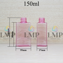 Chai lotion vuông cổ Ø24, Ø33