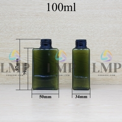 Chai lotion vuông cổ Ø24, Ø33