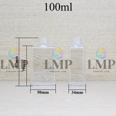 Chai lotion vuông cổ Ø24, Ø33