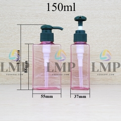 Chai lotion vuông vòi dài