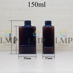 Chai lotion vuông cổ Ø24, Ø33