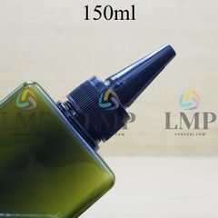 Chai lotion vuông nắp nhọn sọc