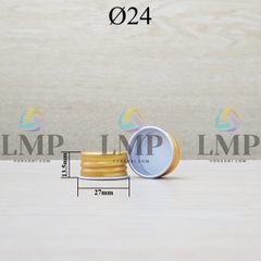 Nắp nhôm cuốn Ø24