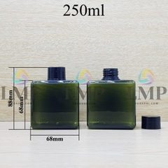 Chai lotion vuông nắp vặn trơn