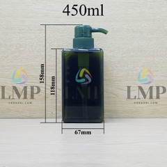 Chai lotion vuông vòi dài
