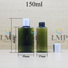 Chai lotion vuông nắp nhấn xi