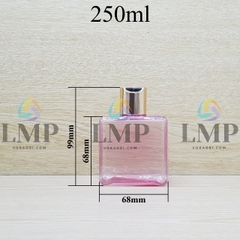 Chai lotion vuông nắp nhấn xi