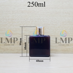 Chai lotion vuông nắp nhấn xi