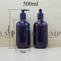 Chai PET 38g vòi khóa tự động 500ml
