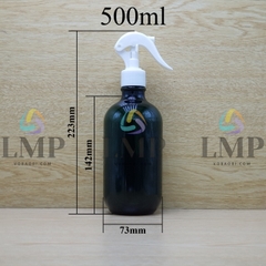 Chai PET 38g vòi xịt kiếng 500ml