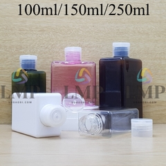 Chai lotion vuông nắp bật trơn