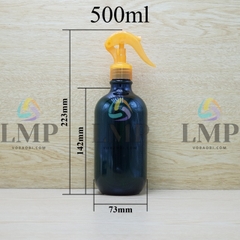 Chai PET 38g vòi xịt kiếng 500ml